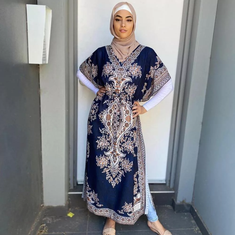 Robe De Prière Femme Musulmane - Abaya Longue En Coton, Coupe Ample Modeste - Pour Prière, Mosquée, Occasions Religieuses