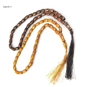 Chapelet Musulman Élégant – Misbaha 33 Perles 8mm avec Pendentif | Accessoire Spirituel Raffiné