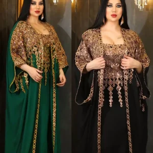 Caftan de Prestige 2 Pièces Paris - Takchita Haute Couture pour France, Maroc, Algérie, Dubaï, Belgique et Canada