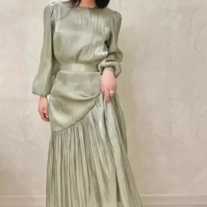 Abaya  moderne Plissée  Aïd ; Ramadan – France, Belgique, Suisse, Dubaï